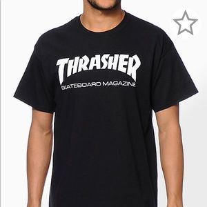 New with tags Thrasher Skateboard black tee shirt